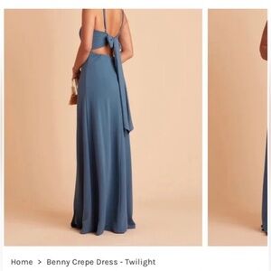 Birdy Grey Benny Crepe Dress - Twilight Blue NWT